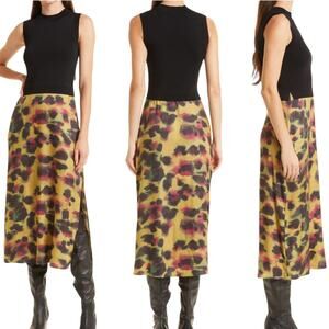 Ted Baker NWOT EHLLA Sleeveless Mixed Media Dress With Zip Skirt Size 0 US 00